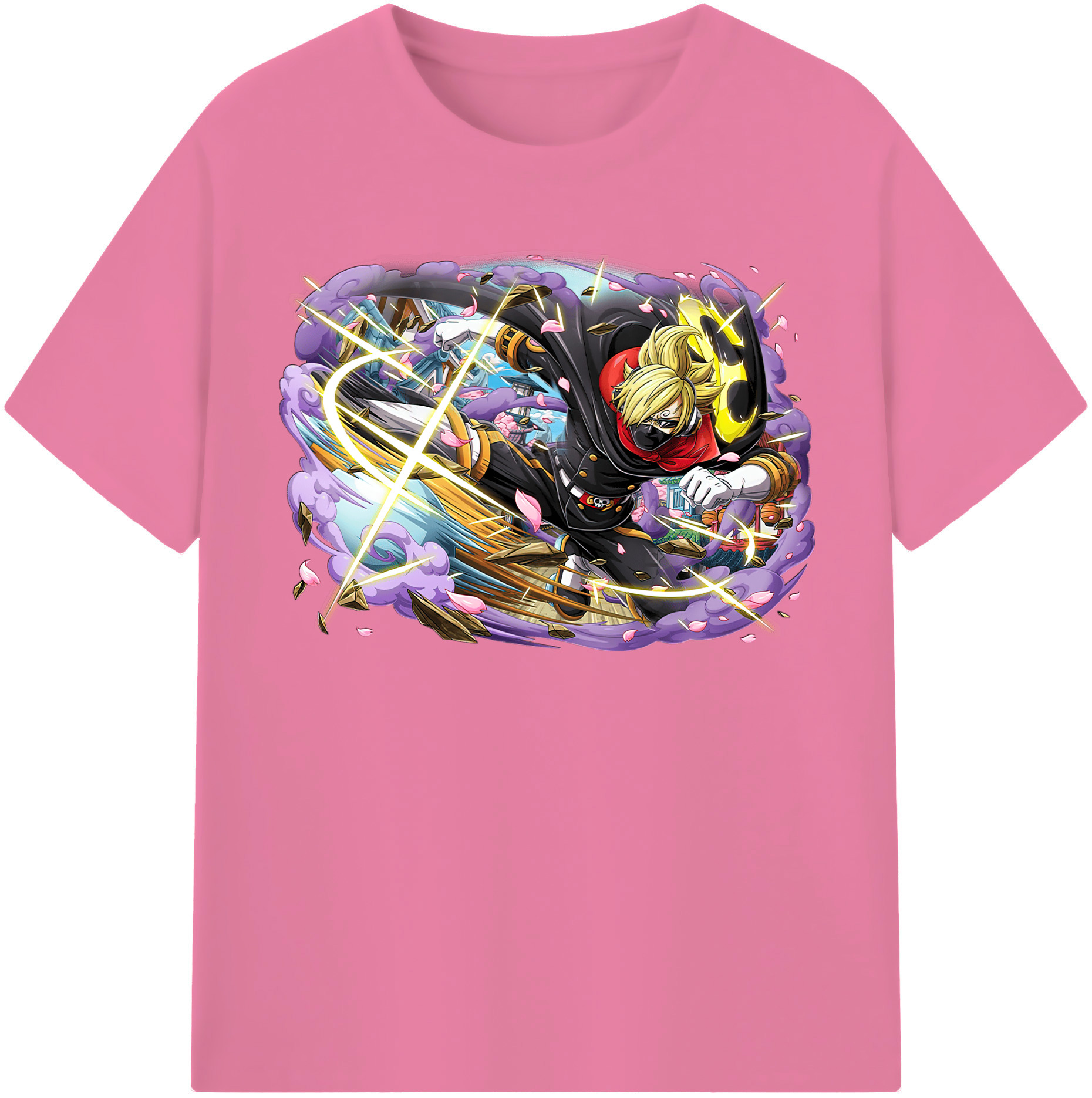 ワンピース サンジ ONE PIECE Sanji 綿100％半袖Tシャツ（フロントプリント）